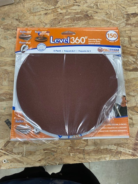 RADIUS 360 SANDING DISCS, 9″ 150-GRIT (5 PK) Fits PC 7800