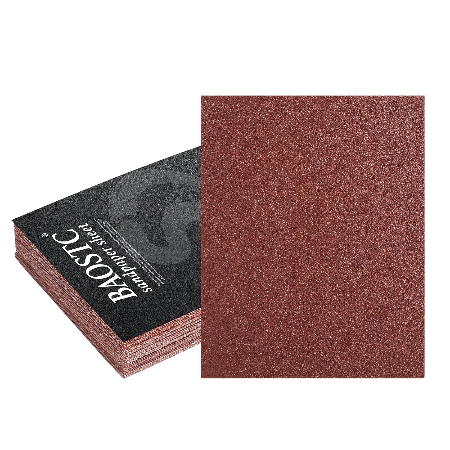 Efficient 4.5″ x 5.5″ P60 Grit Sandpaper – 50 Sheets for Flawless Finishing