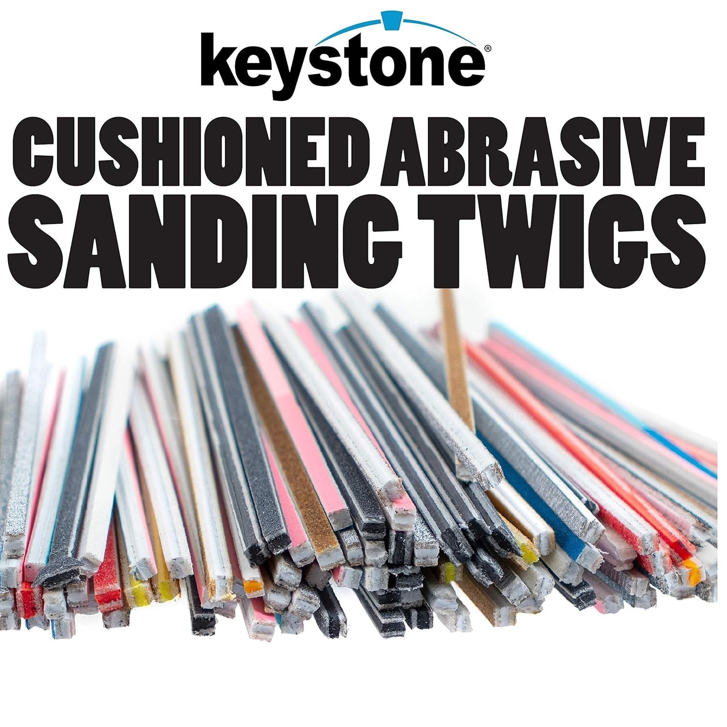 Keystone Assorted Grit 100 Pcs Sanding Twigs Kit (Coarse & Fine)