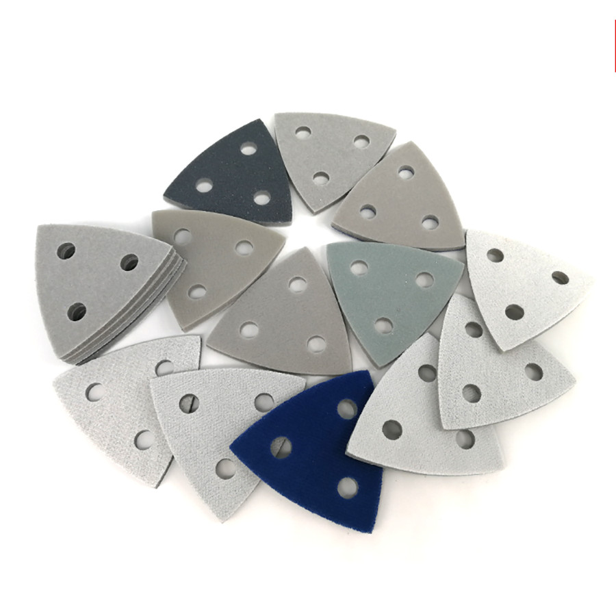 Wet and Dry Sandpaper Triangle Sanding Pads Oscillating Multi-tool 300~3000 Grit