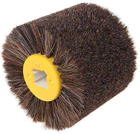 SIGNI Premium Horsehair Polishing Wheel Brush for Wood Furniture -Wire Drawin…