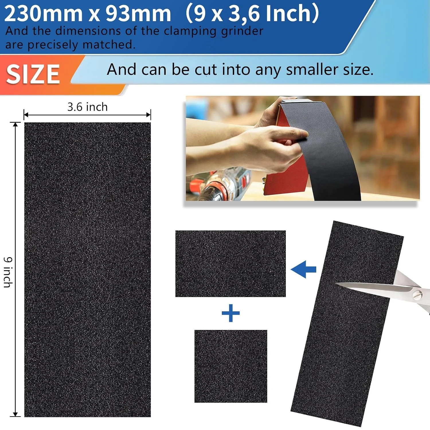Wet Dry Sandpaper 30Pcs Ultra Fine Waterproof Sand Paper Sheets 9×3.6 Inch Inclu