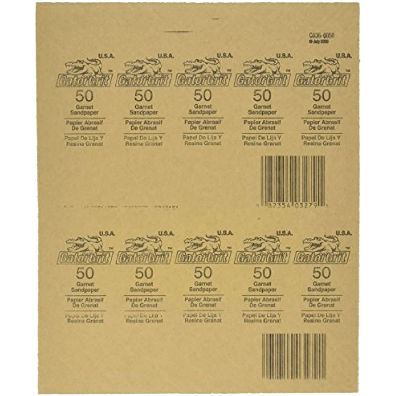 ALI INDUSTRIES 4230 9″ x 11″ Bare Wood Sanding Sheets
