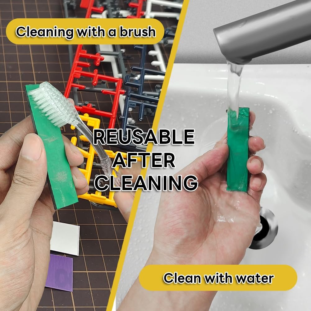 Hobby Model Tools Sticky Sandpaper Waterproof Wet/dry Replaceable Reuse Sandpape