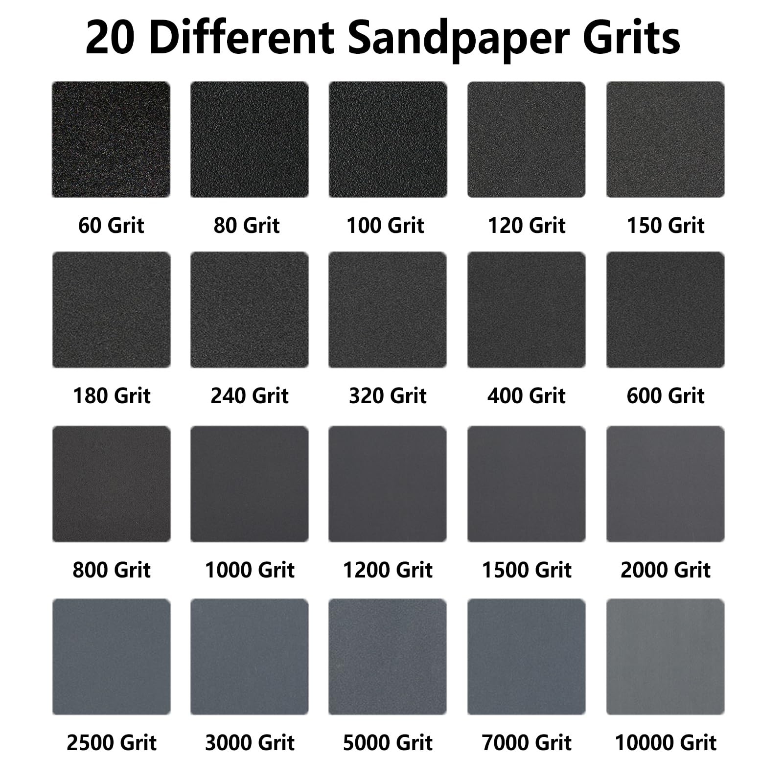 42PCS Sandpaper Assortment, 120 to 3000 Grit 9 x 3.6 Inch Wet Dry Sand Paper …