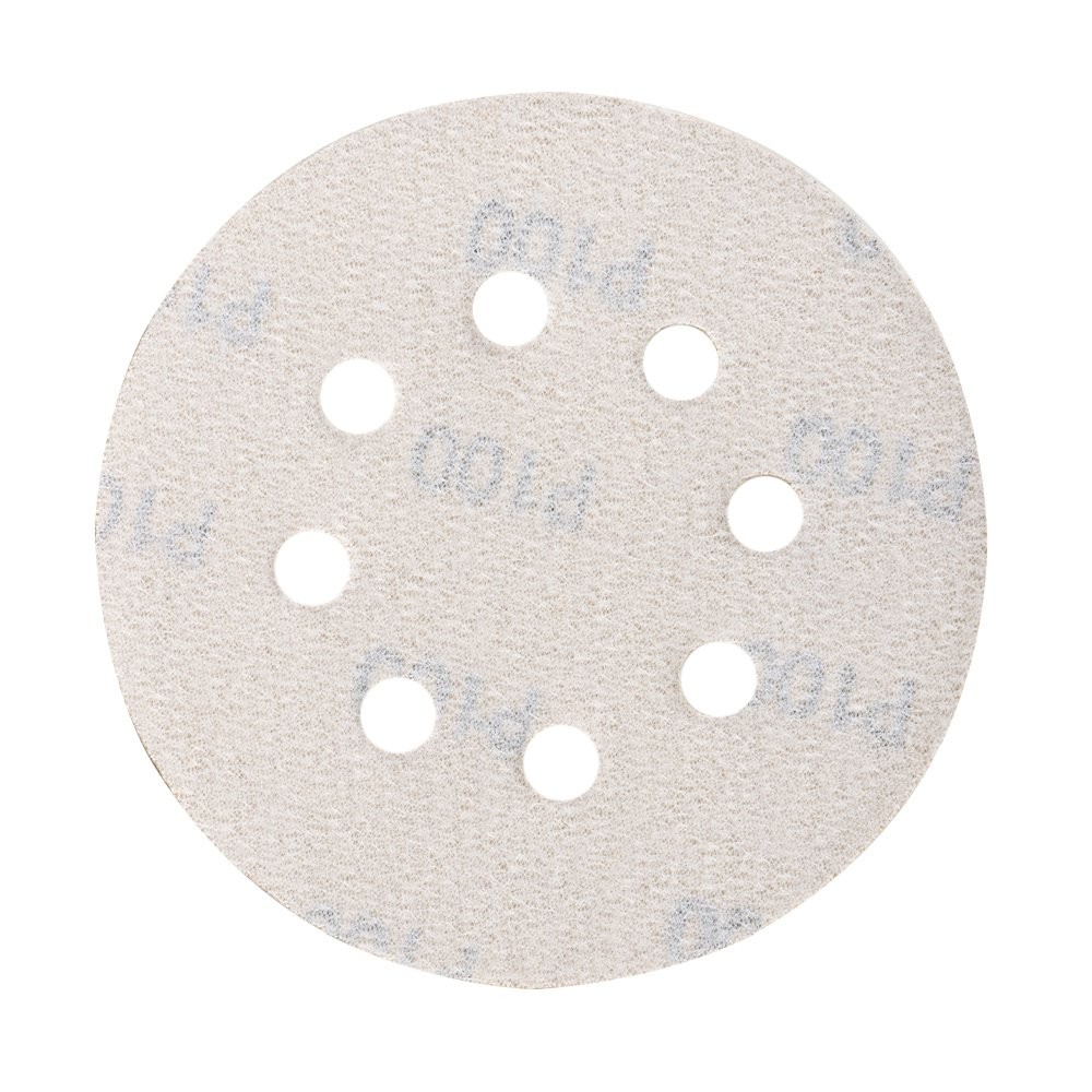 100 Pack Sanding Disc Sander Paper 8 Hole Hook And Loop Sanding Disc 100 Grit 5″