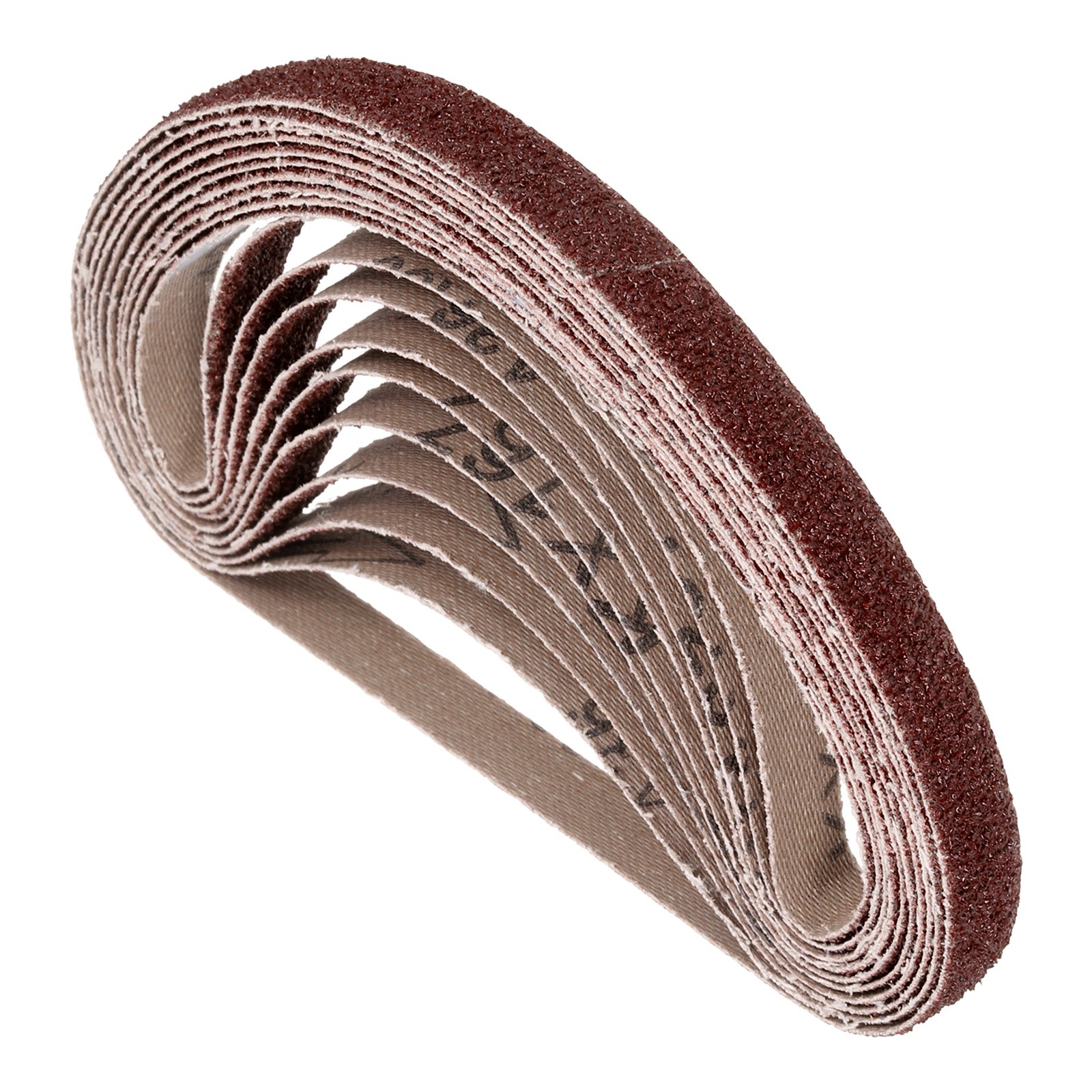 20 Pcs Sanding Belts 1/2 x 18 Inch 36 Grit Aluminum Oxide Abrasive Sandpaper
