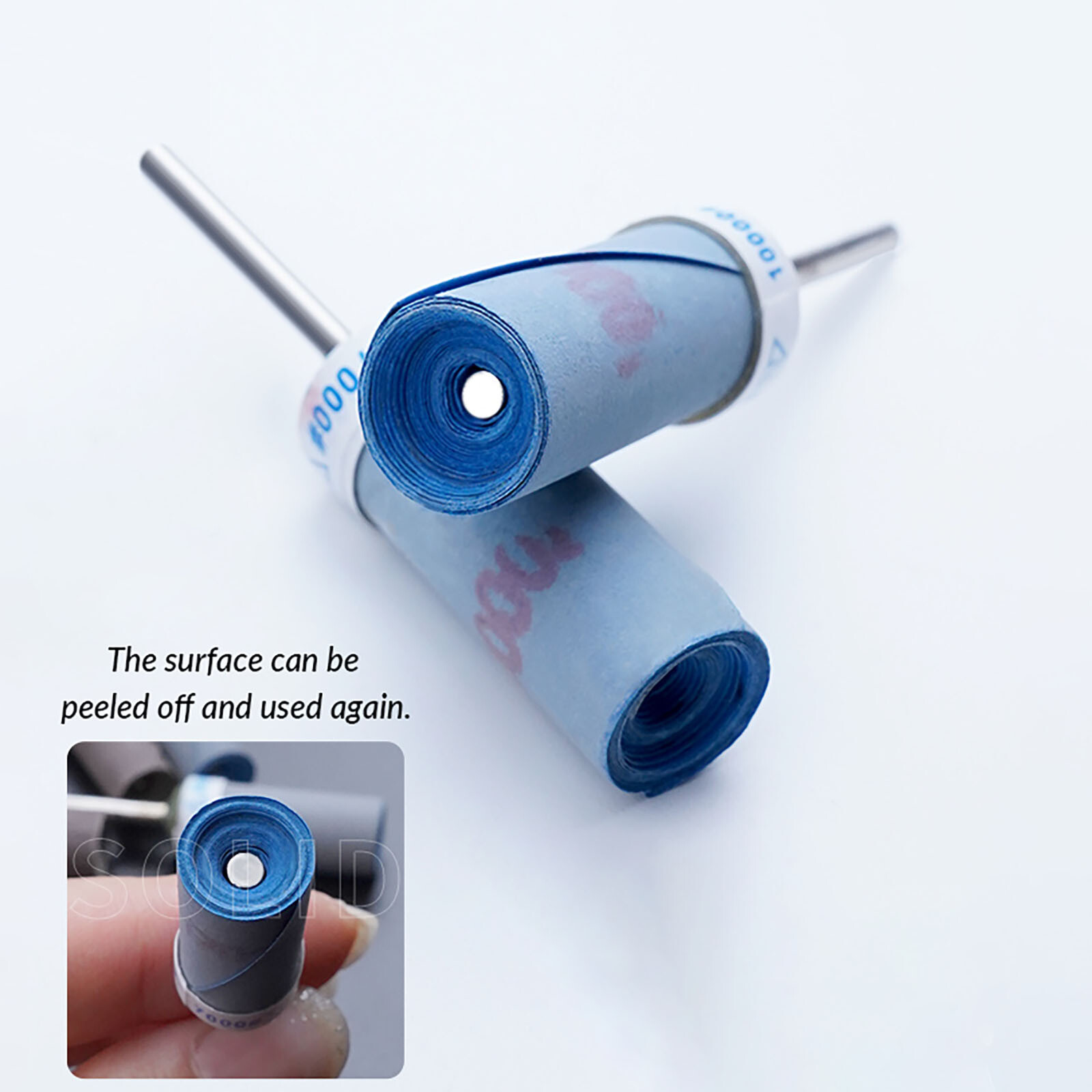 Wet & Dry Sandpaper Sanding Bar Rod Abrasive For Dremel Rotary Tool,Handle 2.5mm
