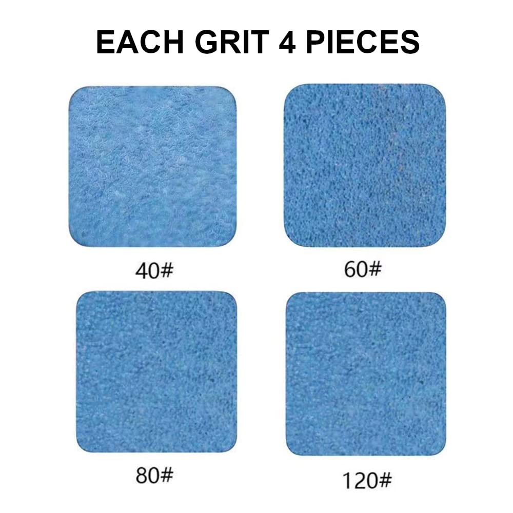 1/2″ x 18″ Zirconia Sanding Belts 40 60 80 120 Grit Assorted 16 Pack