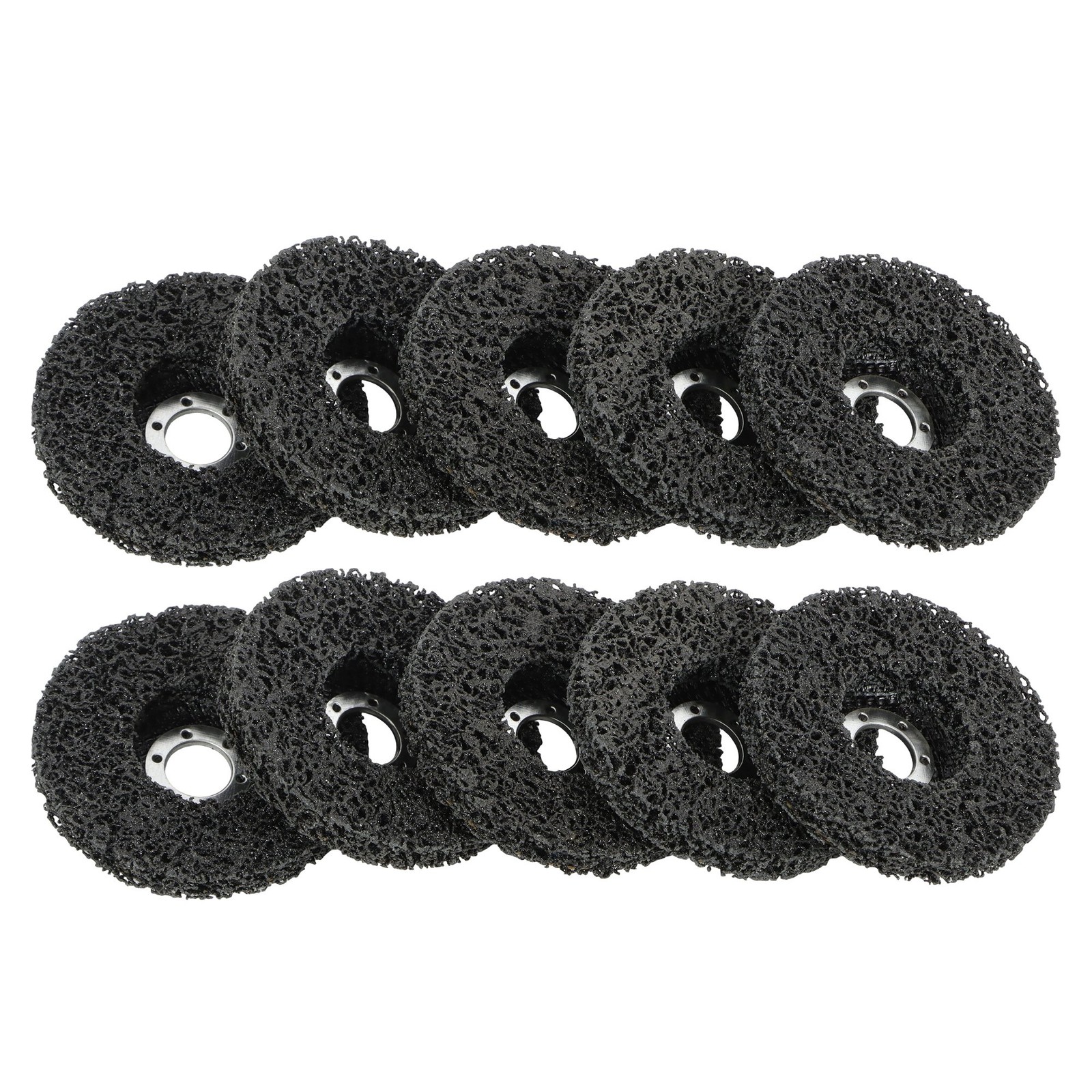 10 PCS 4-1/2″ x 7/8″ Black Diamond Grinding Discs Strip Discs for Angle Grinder