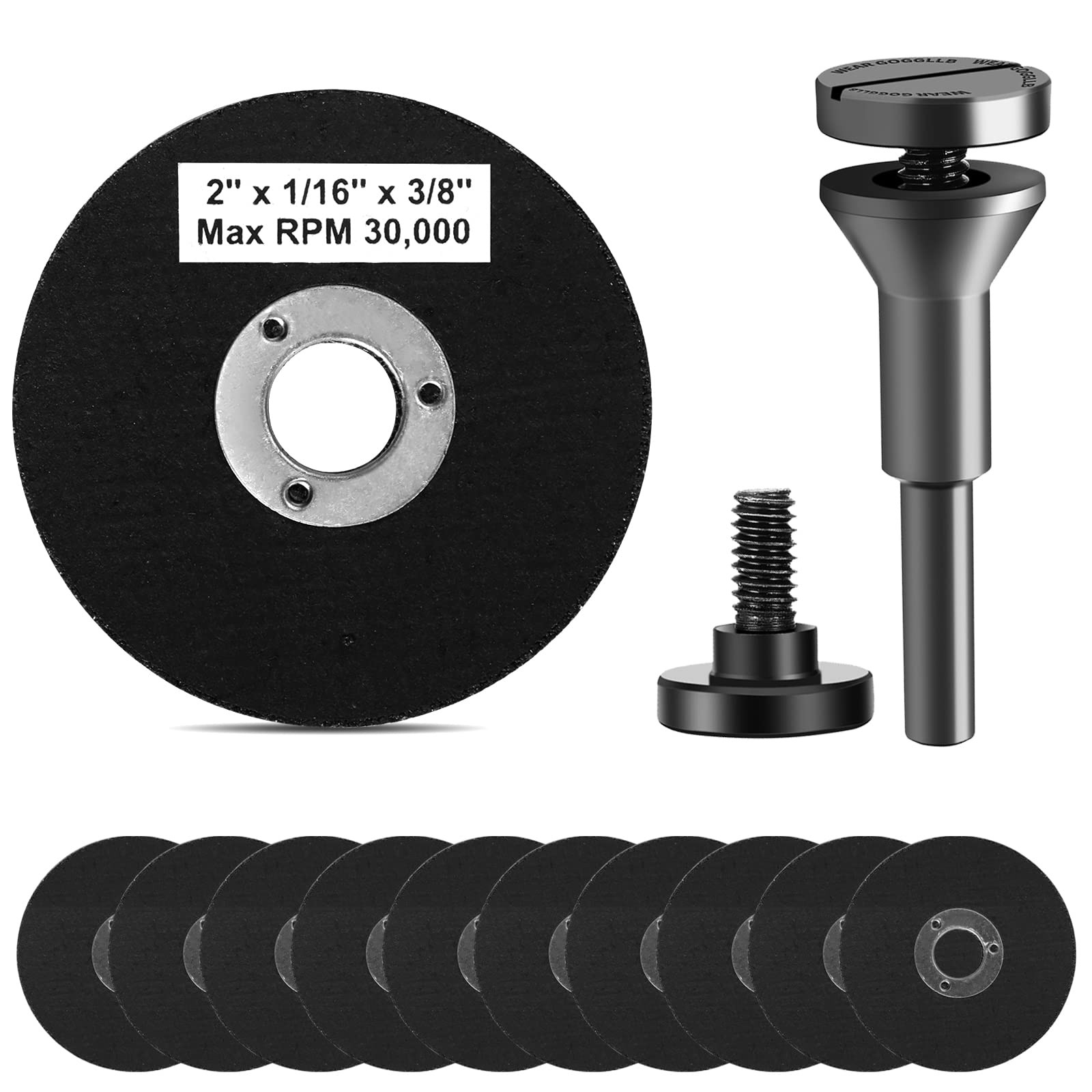 SI FANG 2 Inch Die Grinder Cut-Off Wheel and 3/8in Arbor Hole 1/4in Stem…