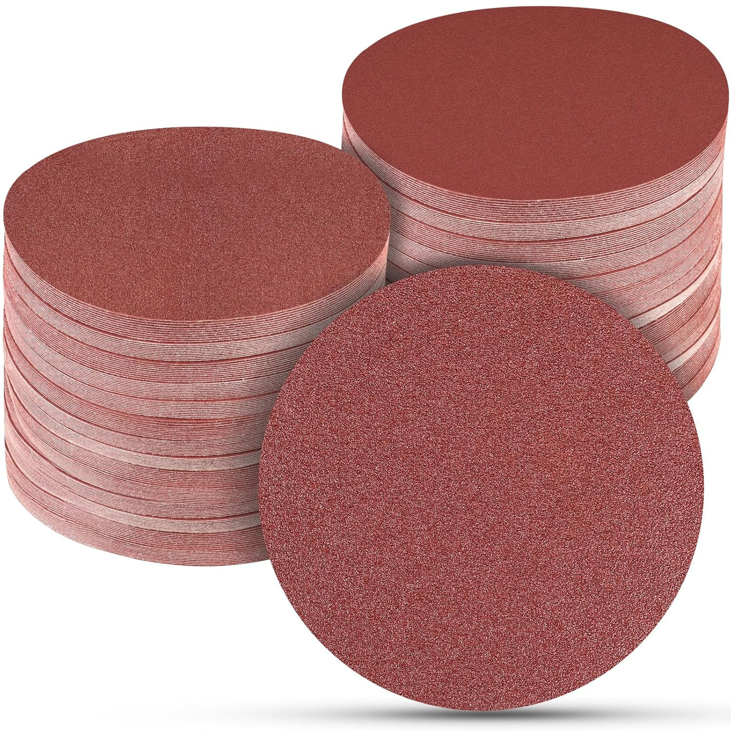 100 PCS 6 Inch Sanding Discs, Hook and Loop Sandpaper 20 X 60 80 120 240 400