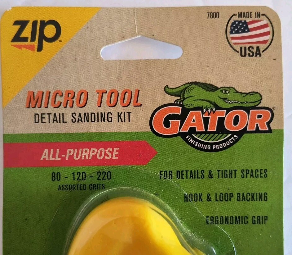 GATOR MicroZip Sanding Sander Kit With 30 Assorted Grits