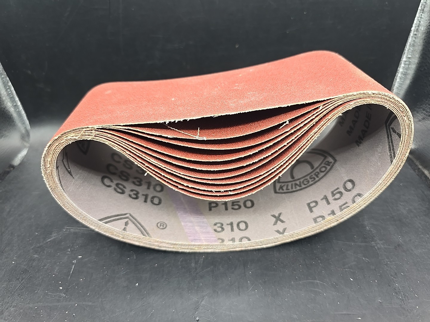 10 – 3×21 Inch 150 Grit Sanding Belts Sander Paper Made In Germany Klingspor