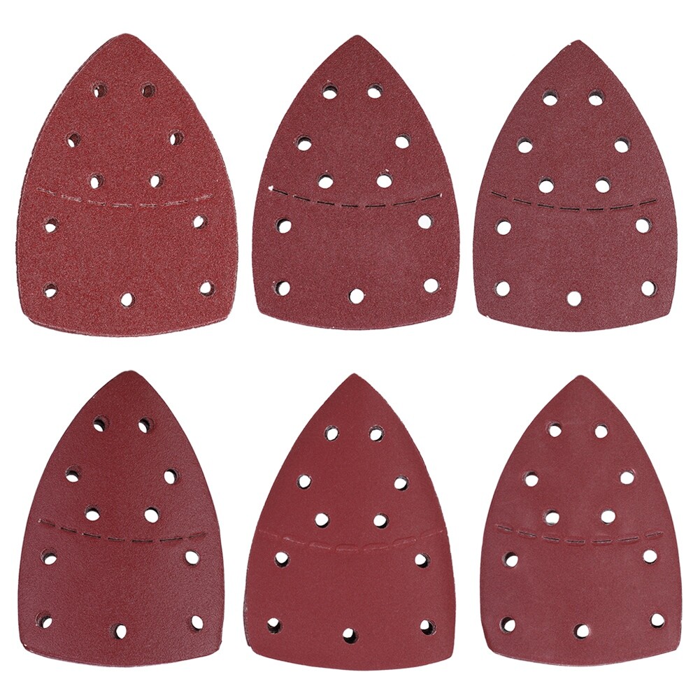 60PCS 105x152mm 15Hole Mouse Sandpaper Sheet P40/60/80/120/180/240 Assorted Grit