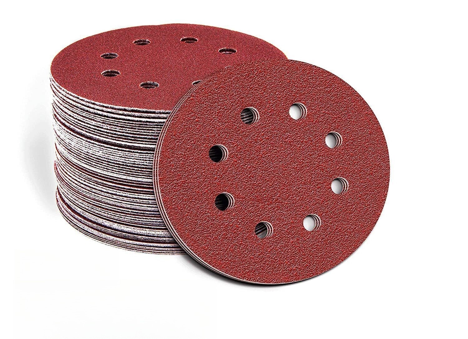SATC 25/50PCS 5inch 8-Hole 1500/2000 Grit Hook & Loop A/O Sanding Discs For Wood