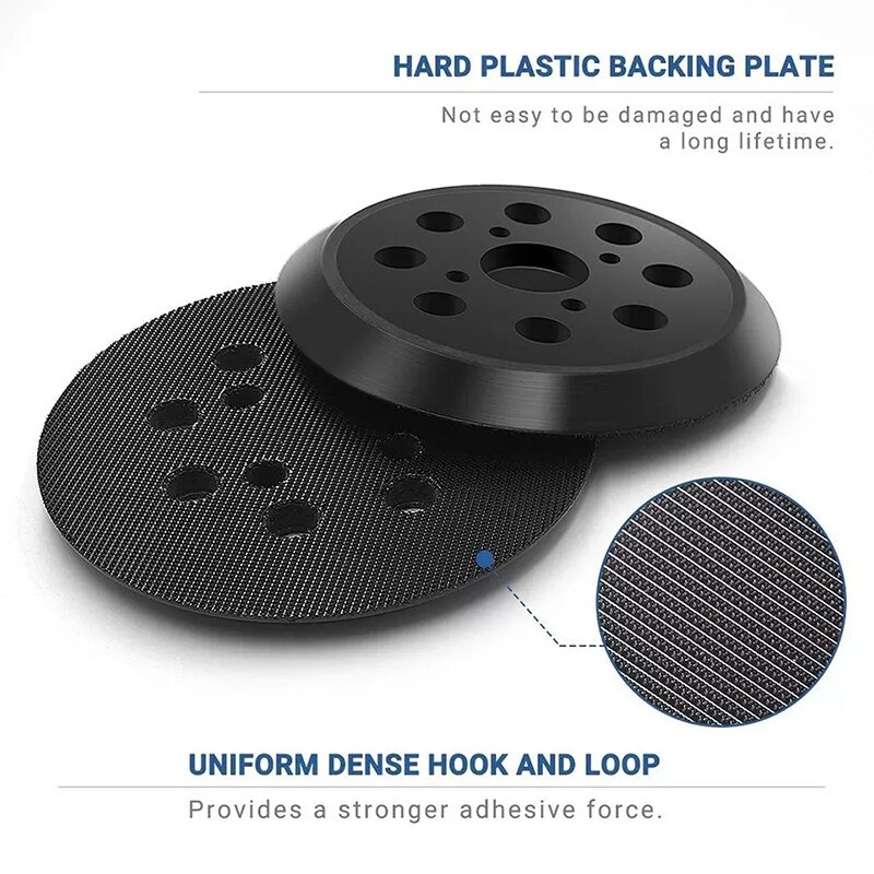 5″ 8 Hole Hook&Loop Sanding Sander Pad Replacement for Milwaukee 6021-21 6034-21