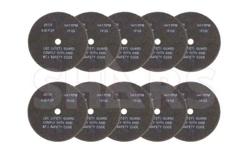 CGW 10 PCS 4 x 1/16 x 5/8 36 Grit Type 1 AL Oxide Die Grinder Cutoff Wheel !|