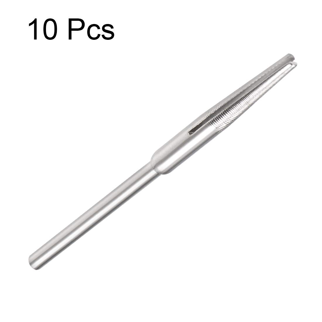 uxcell 2.35mm Shank Split Mandrel Tapered Sandpaper 0.6mm diameter,16mm long