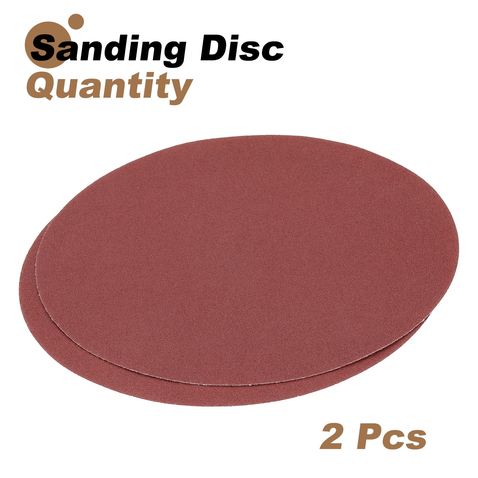 2pcs 10″ Hook and Loop Sanding Discs 100 Grits Aluminum Oxide Sandpapers
