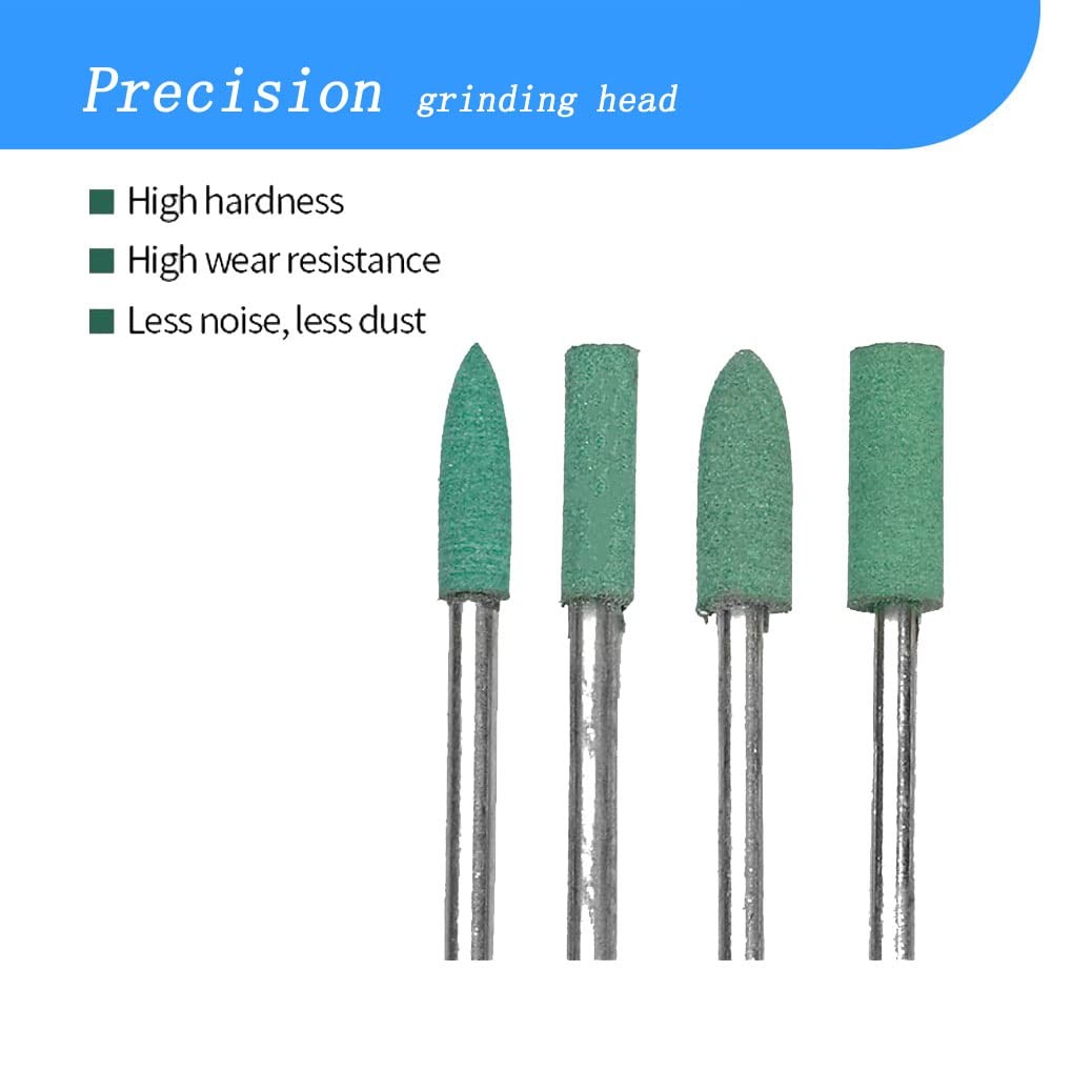 100 Pcs 𝐑𝐮𝐛𝐛𝐞𝐫 𝐏𝐨𝐥𝐢𝐬𝐡𝐢𝐧𝐠 Bits – 1/8 Inch Shank Silicone Rubber…