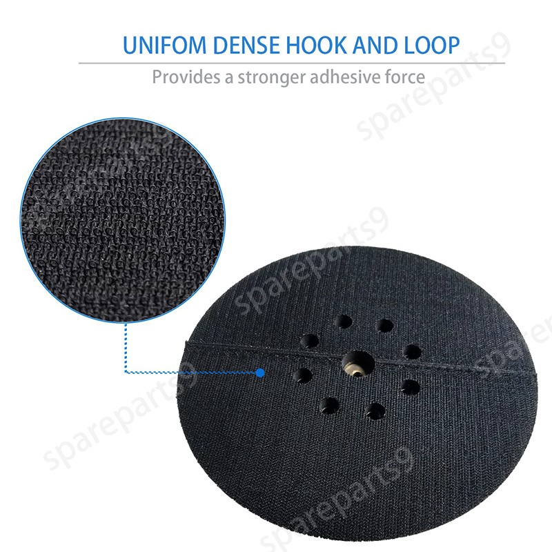 New 9″ 8 Hole Hook and Loop Sanding Disc Backing Pad for Drywall Orbital Sander