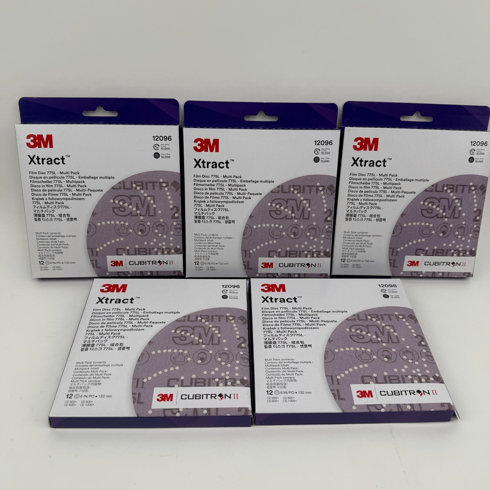 5 Multi packs 3M XTRACT FILM DISC 775L 6 inch 12096 60 discs 500+ 600+ 800+ 1000