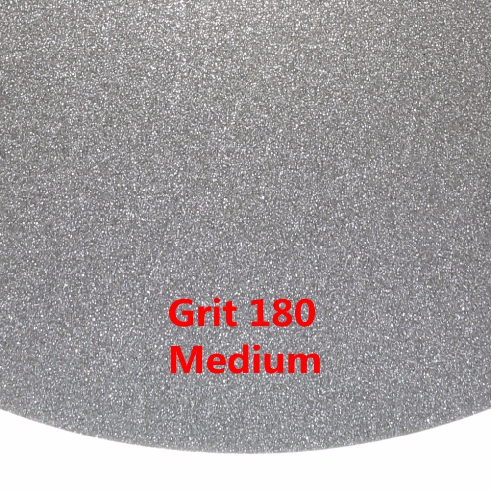 10”inch 250mm NO CENTER HOLE Diamond Lapidary Discs 80-1000 Grit Flat Laps Disk