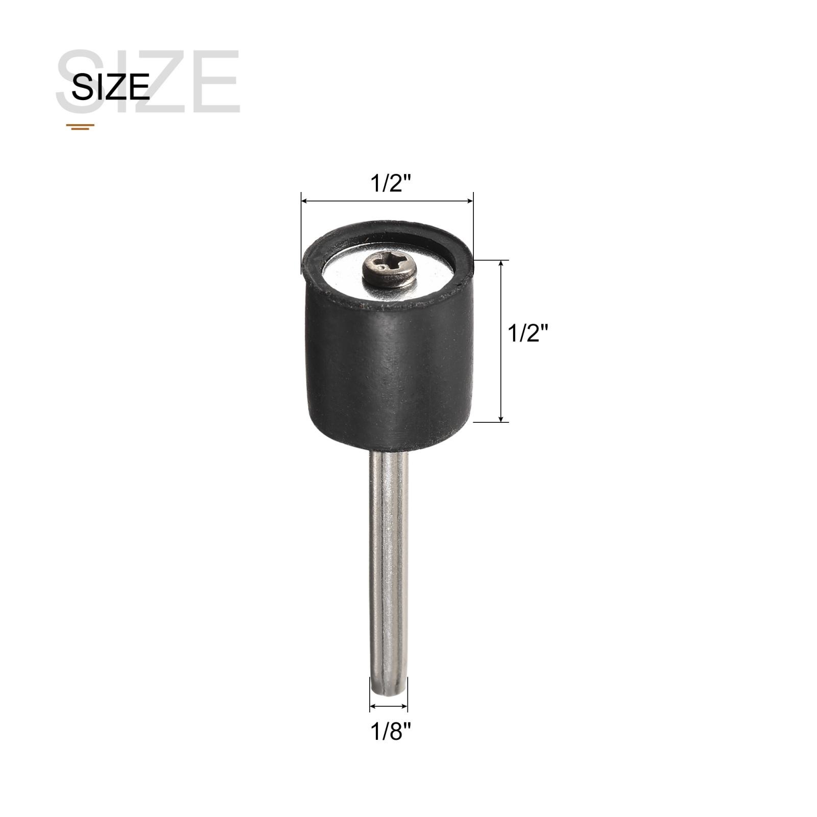 1/2 Inch Drum Mandrels 1/8 Inch Shank Sand Sleeve Holder for Rotary Tools 10Pcs