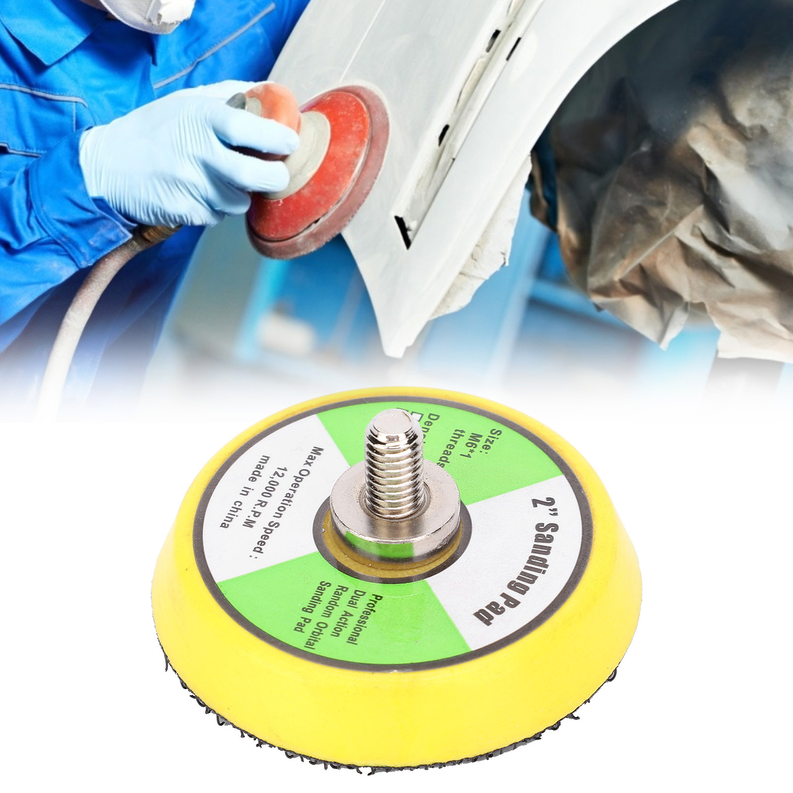 50mm/2in Air Sander Sanding Pad Grinding Polishing Sanding Disc Plate