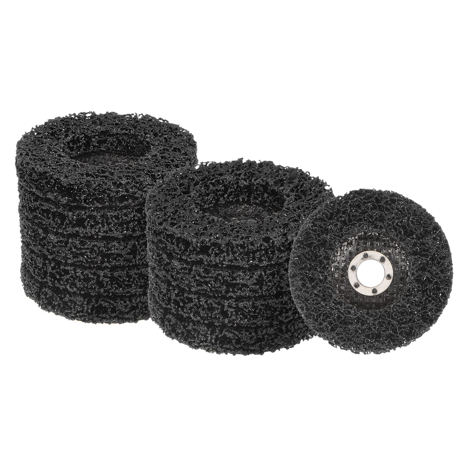 10pcs Strip Discs Stripping Wheel 4″x5/8″ Rust Remover Abrasive Discs, Black