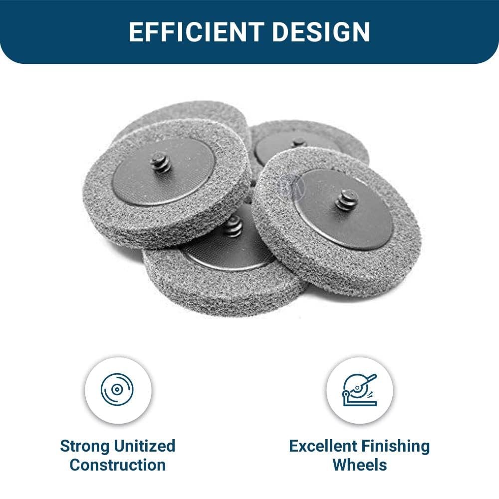 3 Inch Sanding Discs Quick Change Silicon Carbide Surface Preparation Wheels,…