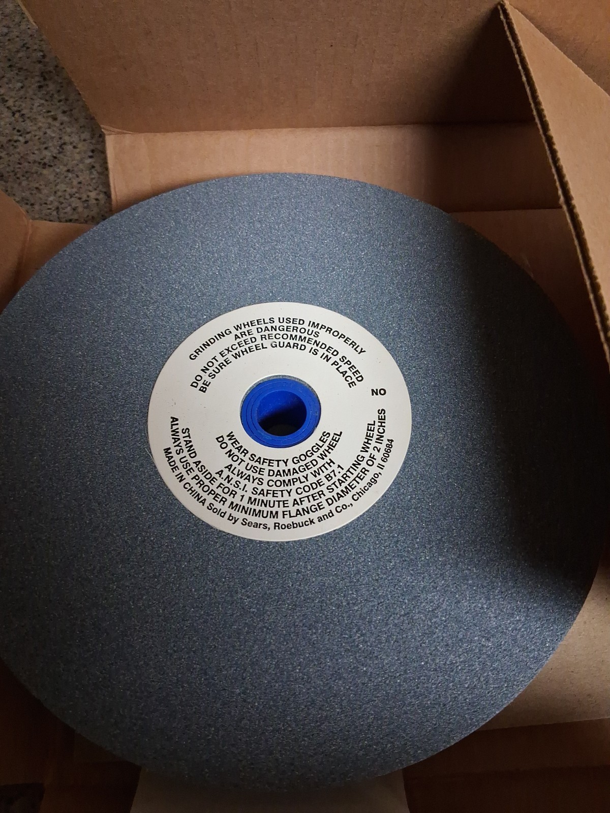 SEARS Craftsman 8″ X 1″ #9 64354 Aluminum Oxide Grinding Wheel NIB