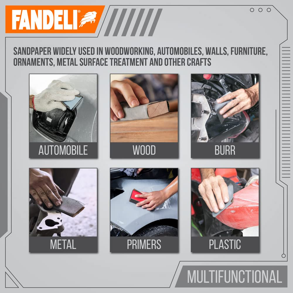 | Waterproof Sandpaper | for Car Polishing, Wooden Furniture Sanding and Metal S