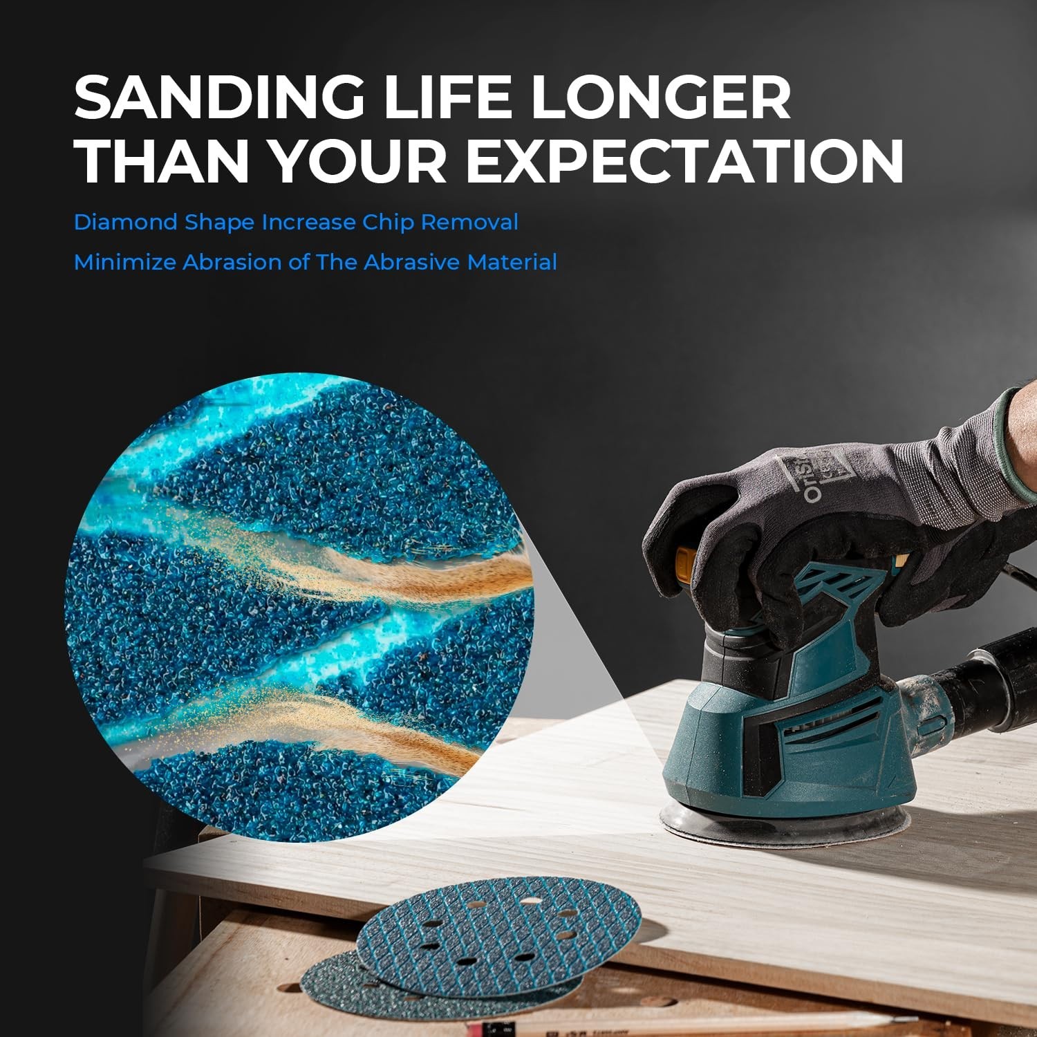 6 Inch 180 Grit Aluminum Oxide Sanding Discs for Exceptional Finishing