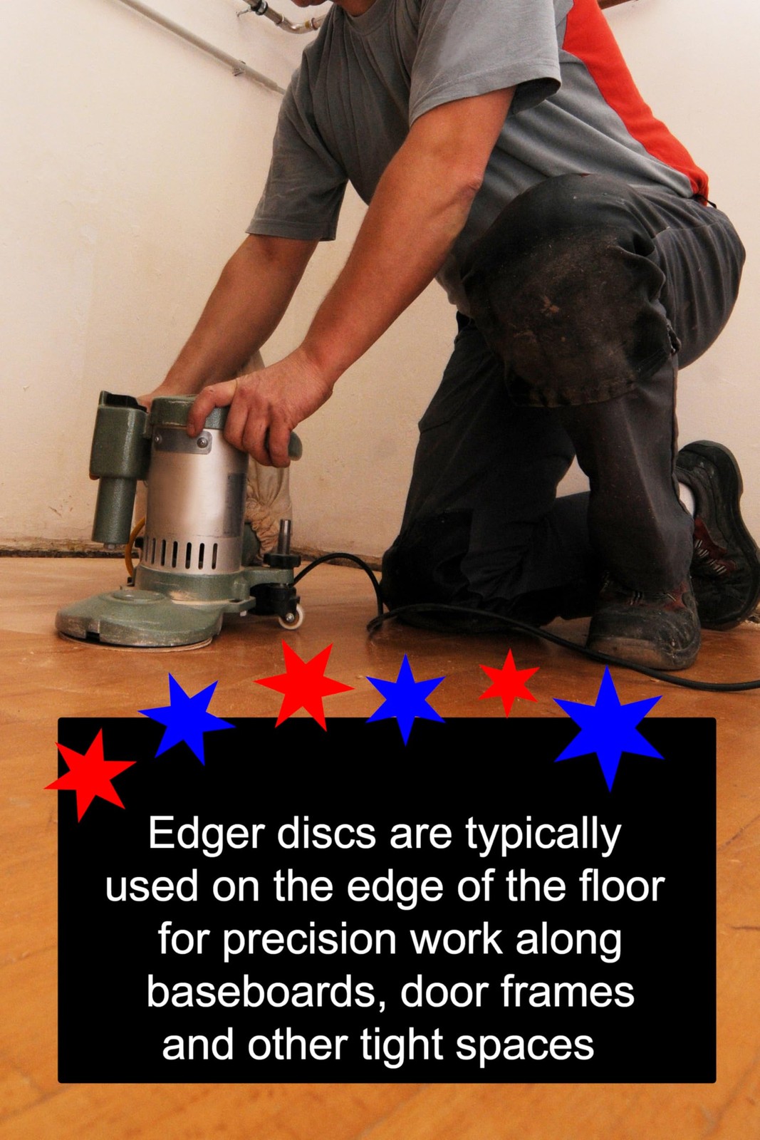 Sungold Abrasives 87507 Plain Backed Edger Discs for Floor 100 Grit, Gold