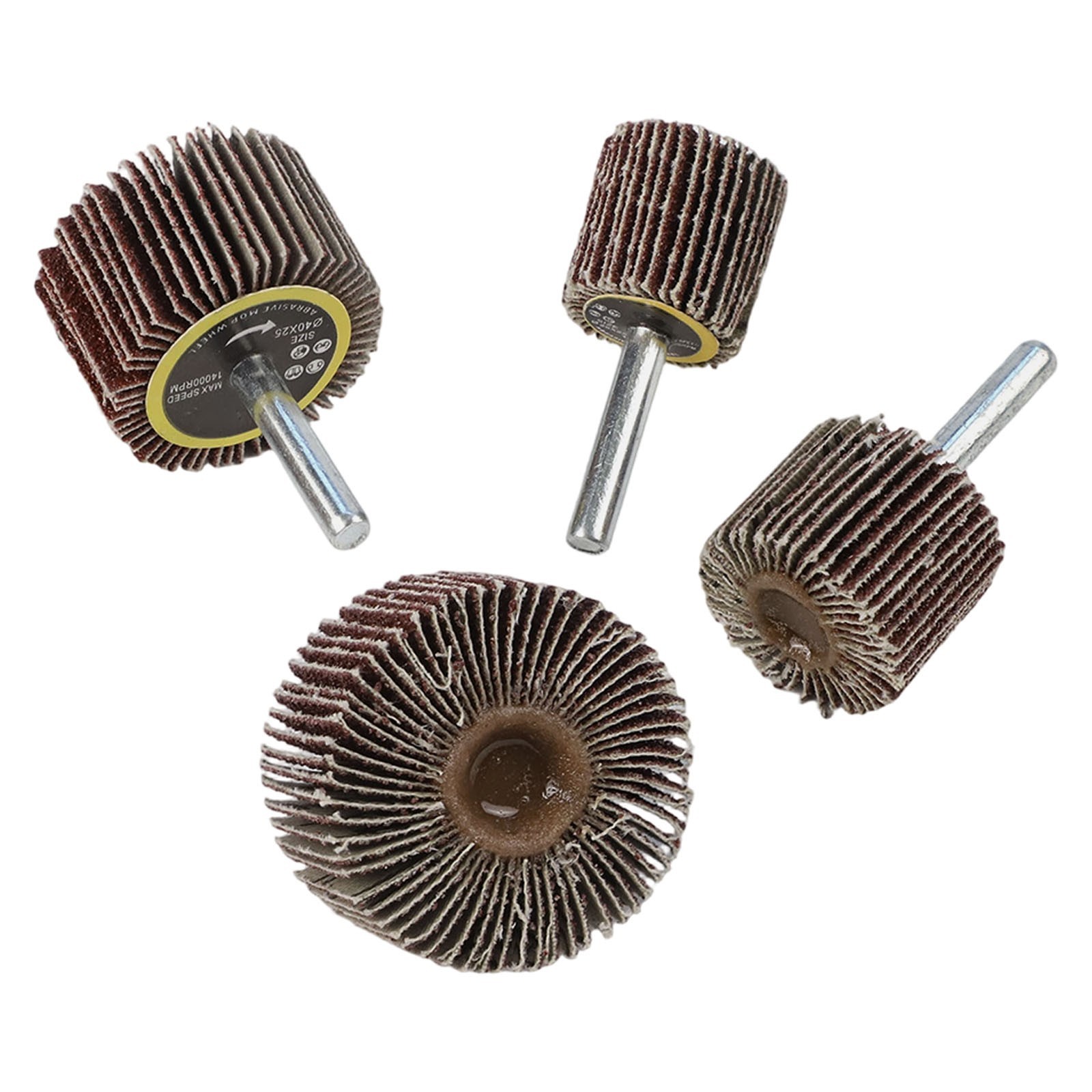 4PCS 25/30/40/50mm 80# Sanding Flap Disc Wheel Polishing Grinding Rotary Tool