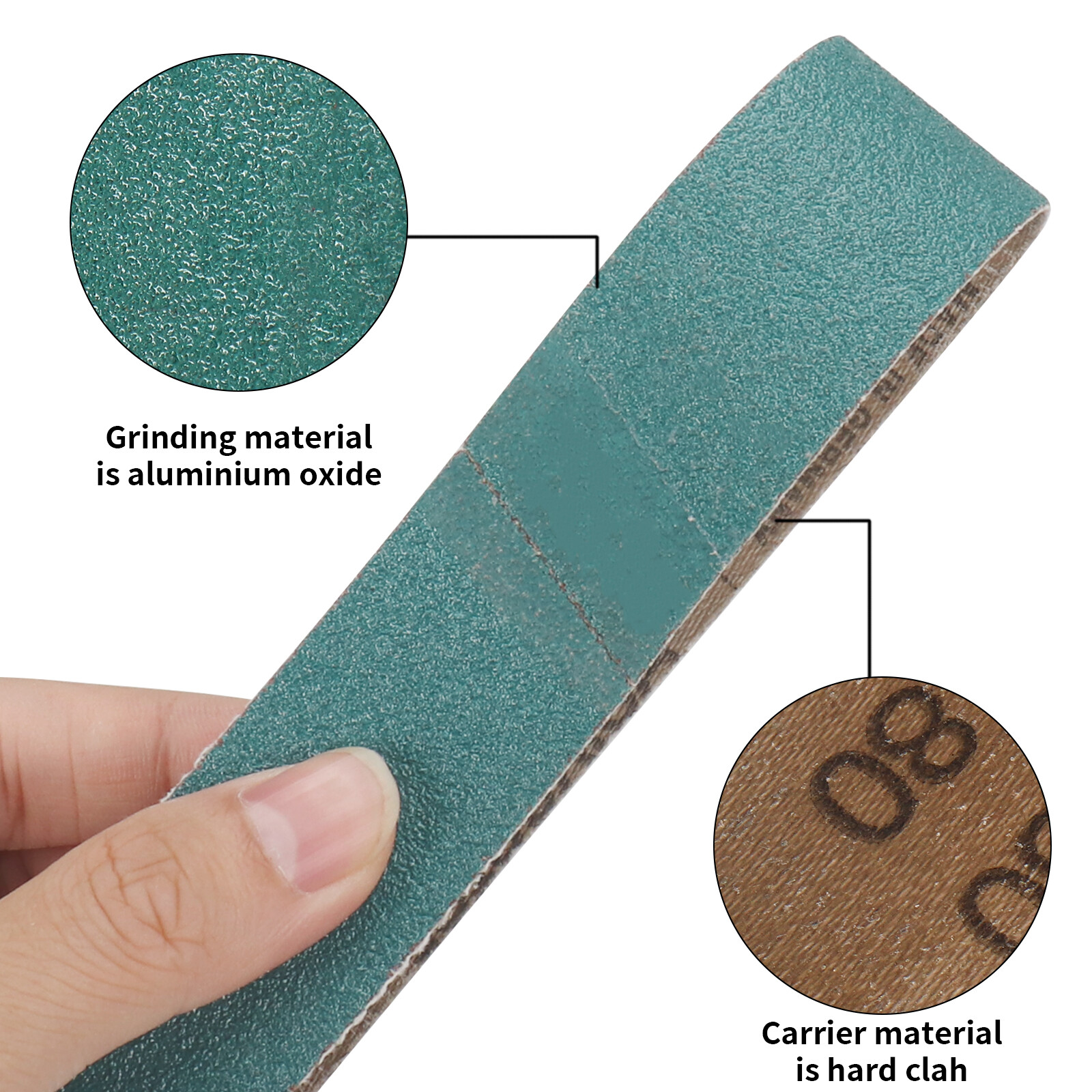 10PCS 30x330mm Zirconia Sanding Belts Grit 80 120 240 For Belt Sander Abrasive