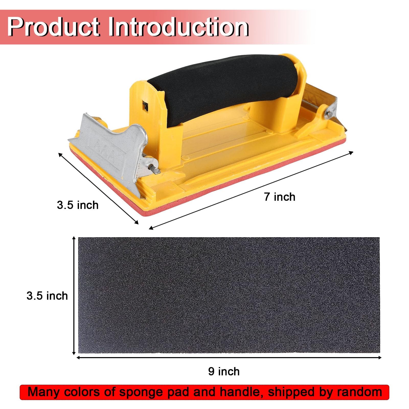 Hubaow Sandpaper Holder with Sponge Handle, 36 Pack 120 to 3000 Assorted Grit…