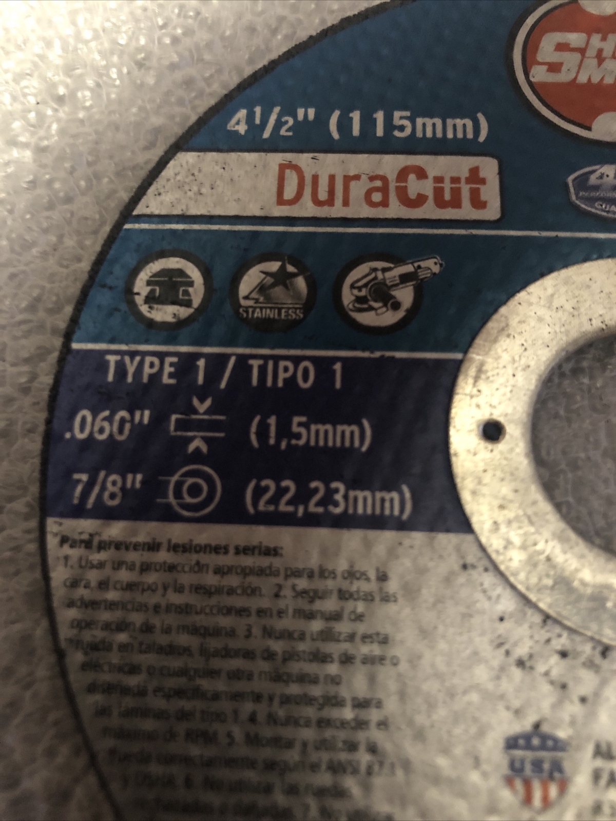 (Lot Of 2) Free-Cut 4.5 X .060 X 7/8 In Cut-Off Wheel,No 13823, Ali Industries