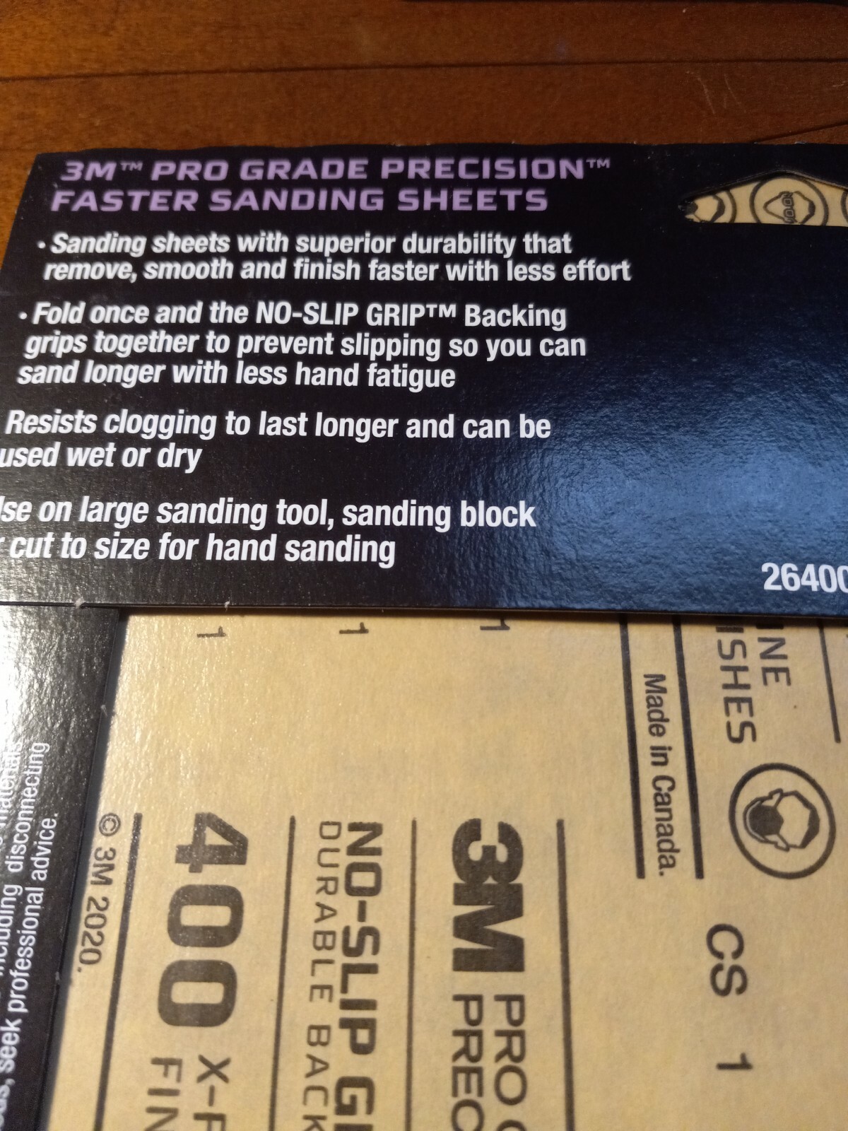3M 26400PGP-4 Pro Grade Precision Sanding Sheet, 400 Grit, 11″ L x 9″ W