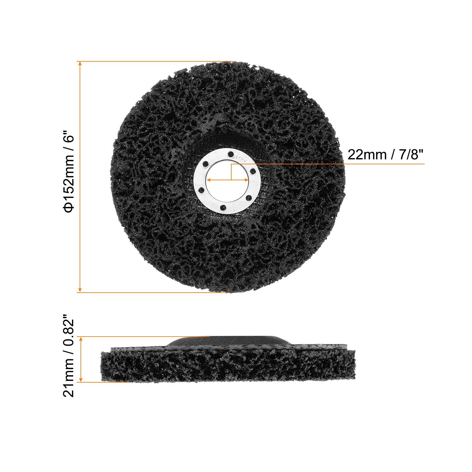 10pcs Strip Wheel Stripping Wheels 6″x7/8″ for Black