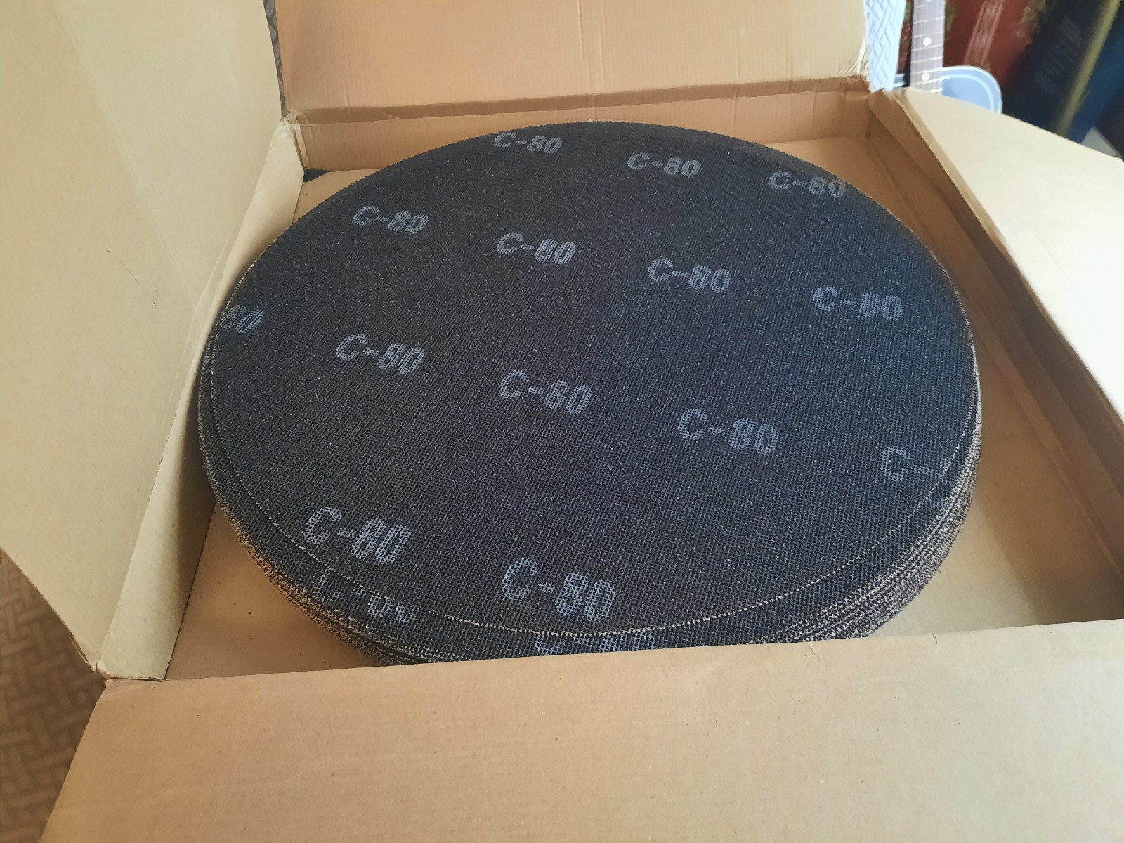 30-17″ Sanding Screen Discs – Mesh Floor Sanding Screen – Black Silicon Carbide