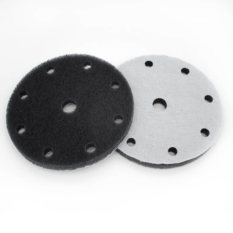 6 Inch 150 mm 9 Hole Hook Loop Sanding Discs Polishing Scrubber Grit 240/400/800