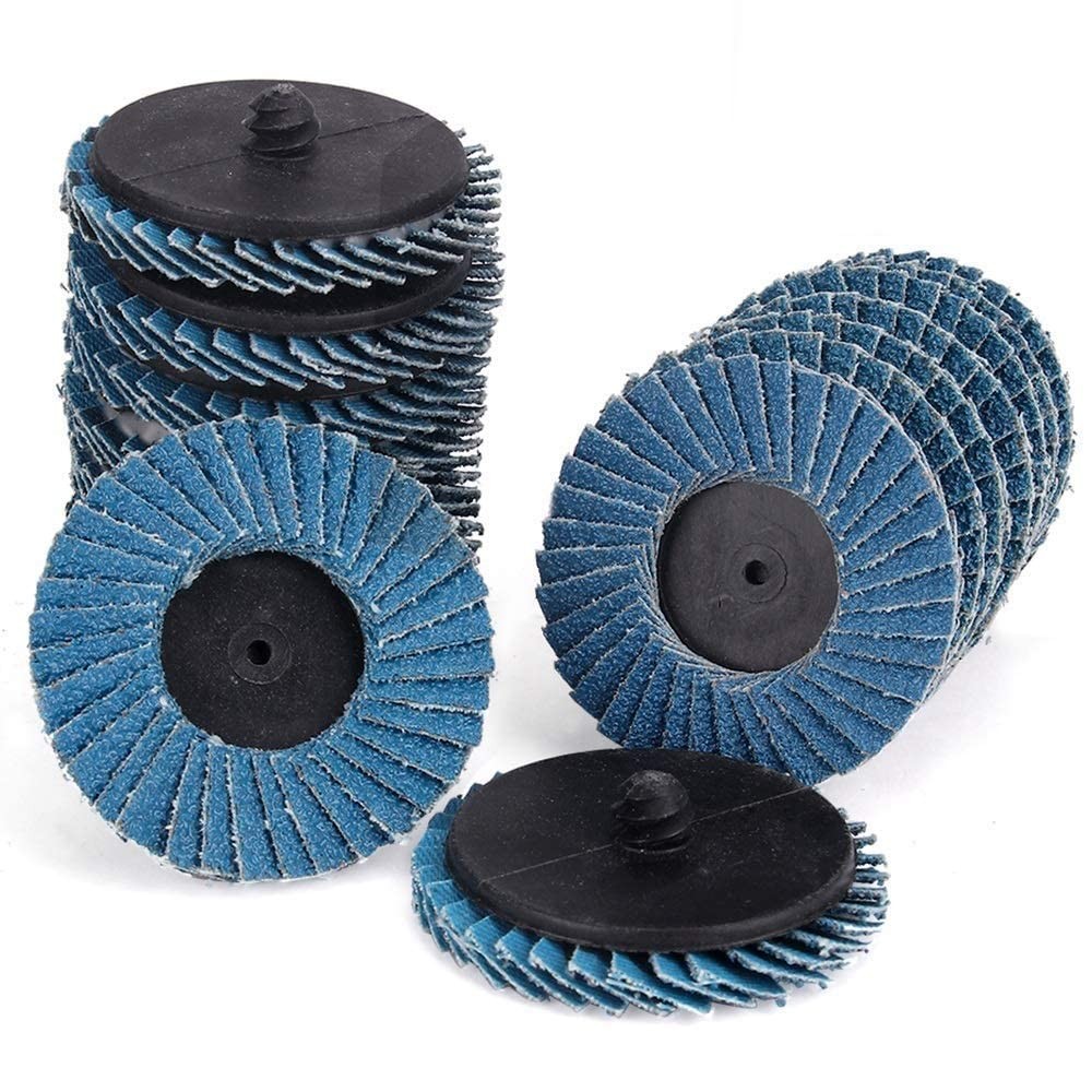 10Pcs 2in Flap Disc 40Grit T27 Zirconia Alumina Grinding Sanding Sandpaper Wheel