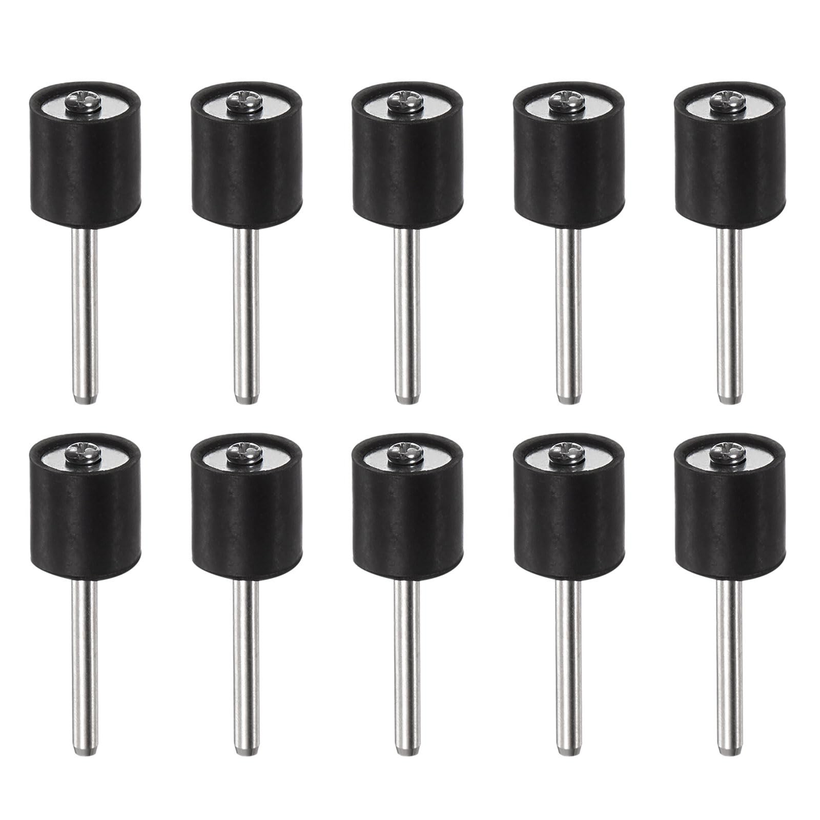 10 Pcs 1/2 Inch Rubber Mandrel Sand Drum Holder 1/8 Inch Shank for Dremel Rotary