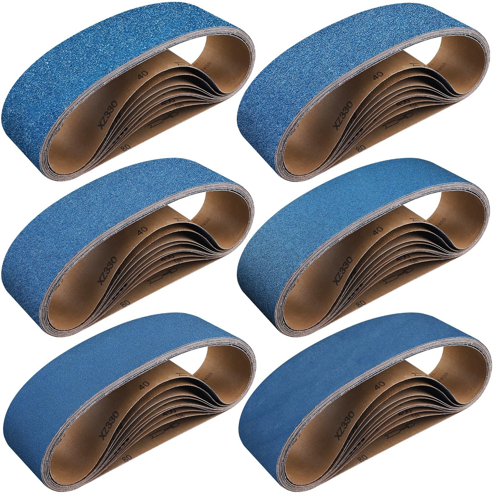10-Pack 4×36 Inch Zirconia Sanding Belts 40-400 Grit for Wood & Metal Finishing