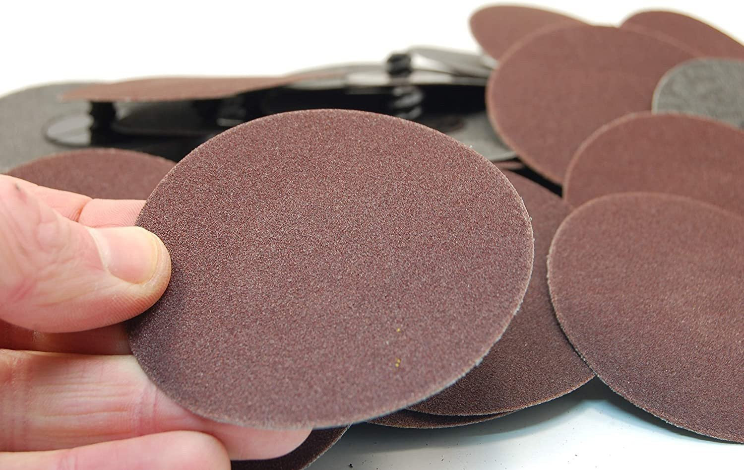 (25pc) Rogue River Tools 3″ Quick-Change Sanding Discs (Type – R) (180 Grit)