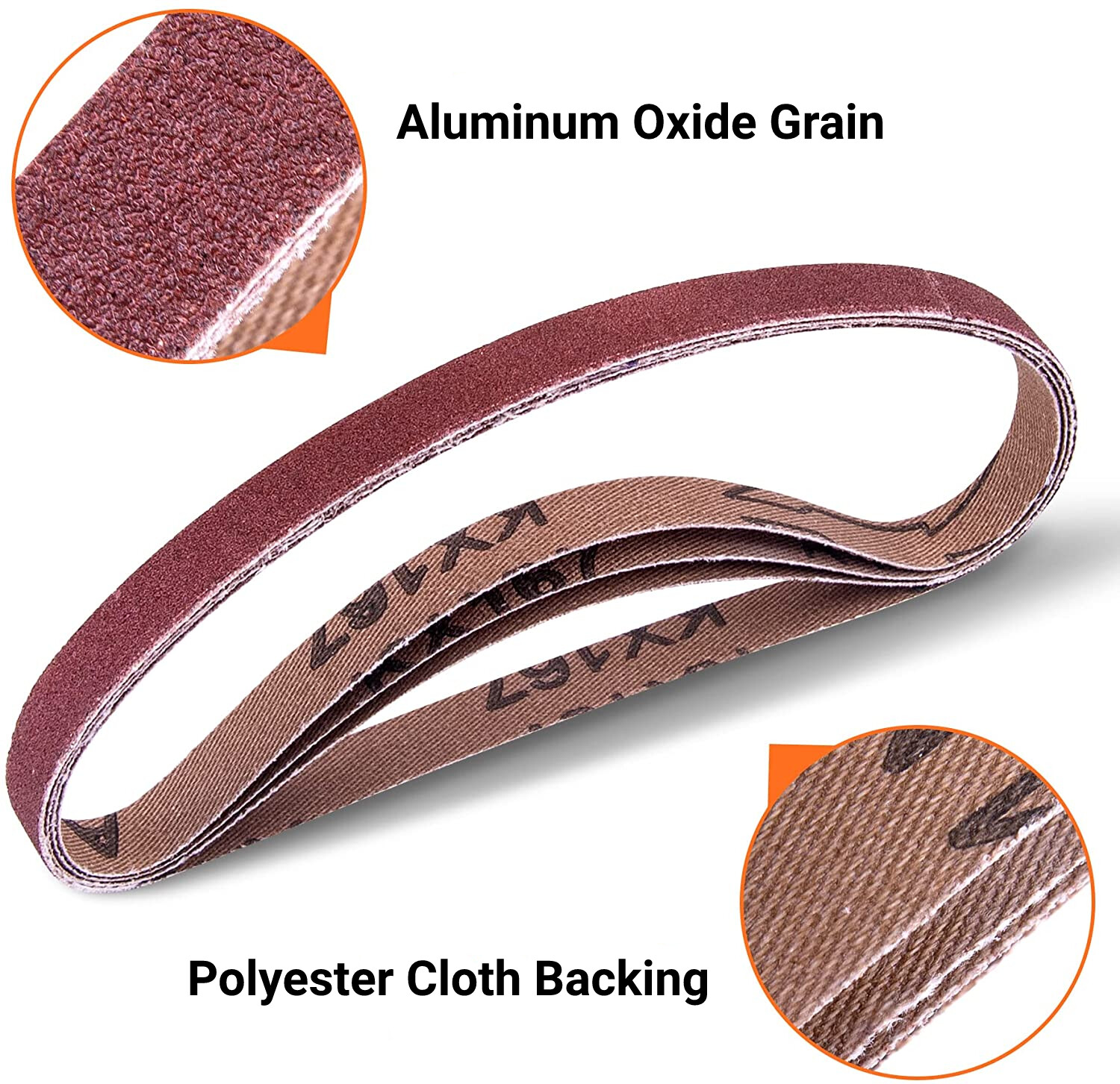 36pcs 1 x 30 inch Sanding Belt 60 80 120 150 240 400 Grit Sander Belts Sandpaper