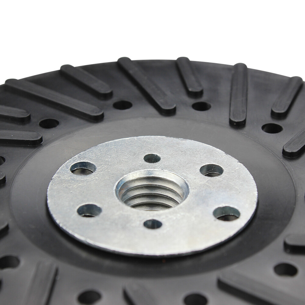 10 Pack- 5″ x 5/8″-11 Resin Fiber Disc Backing Pad w/ Lock Nut for Angle Grinder